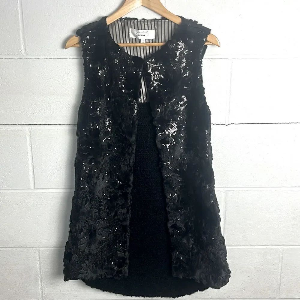 Badgley Mischka Mack + James sequin cardigan